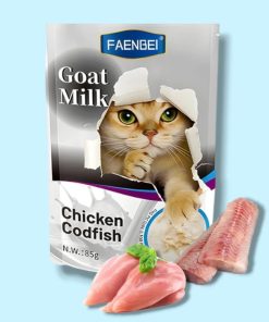 پوچ گربه فنبی مرغ و ماهی کاد در شیر بز