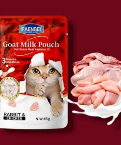 پوچ گربه فنبی مرغ و خرگوش در شیر بز