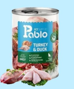 کنسرو گربه پابلو بوقلمون و اردک(نچرال) (Pablo)