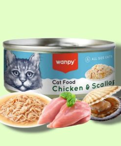 کنسرو گربه ونپی نچرال مرغ و صدف خوراکی (Wanpy)