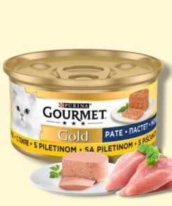 کنسرو گربه گورمت ترک پته مرغ (Gourmet)