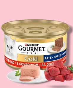 کنسرو گربه گورمت ترک پته گوشت (Gourmet)
