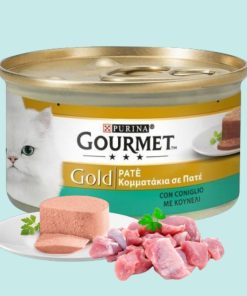 کنسرو گربه گورمت آلمانی پته خرگوش (Gourmet)