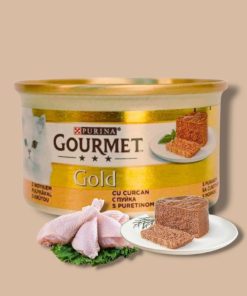 کنسرو گربه گورمت آلمانی پته بوقلمون (Gourmet)