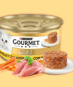 کنسرو گربه گورمت آلمانی کیکی مرغ و هویج (Gourmet)