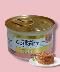 کنسرو گربه گورمت آلمانی کیکی ماهی سالمون (Gourmet)