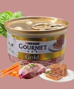 کنسرو گربه گورمت آلمانی پته اردک و سبزیجات (Gourmet)