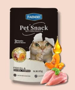 پوچ گربه فنبی مرغ و کدو و روغن ماهی