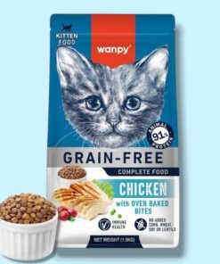 غذا خشک بچه گربه ونپی مرغ بدون غلات (Wanpy Kitten Grain-Free)